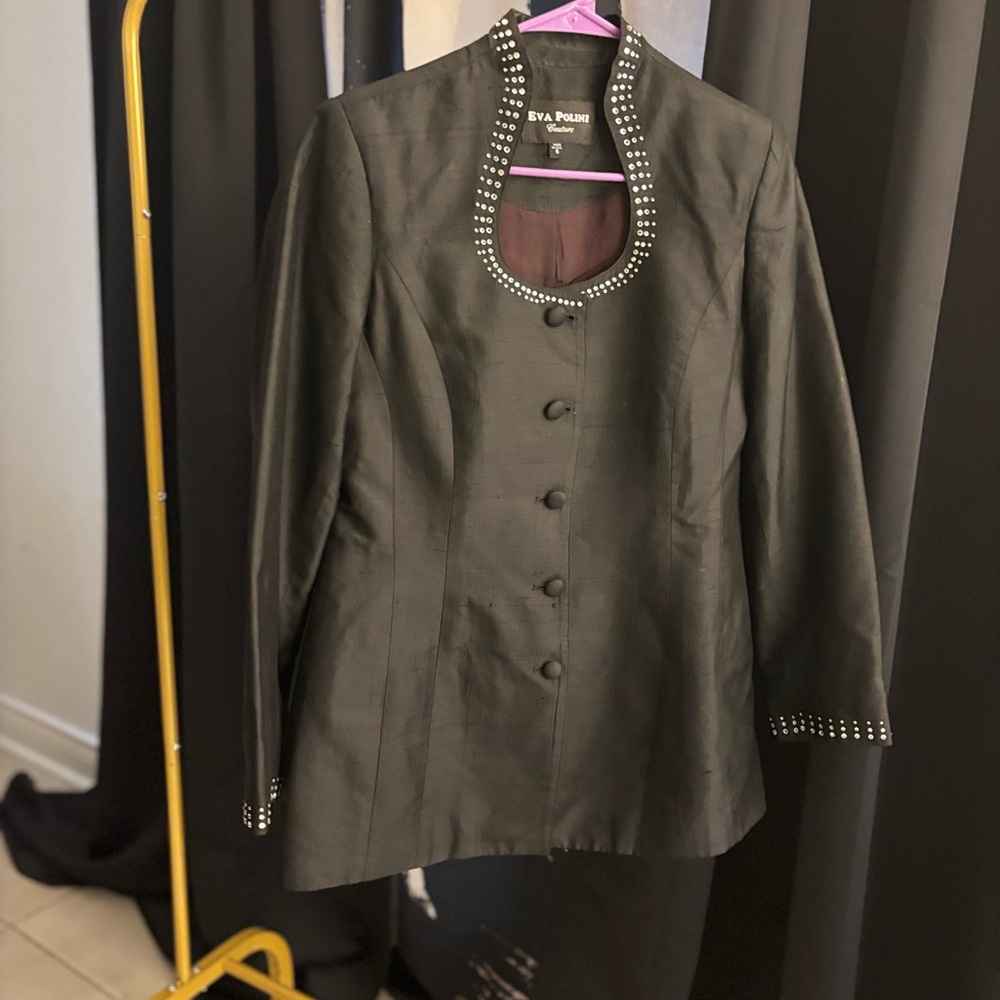Black Studded Women's Jacket